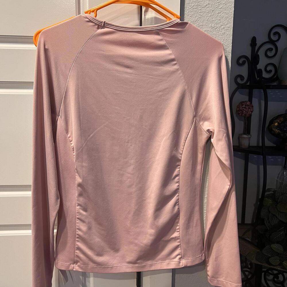 Michi Women's Long Sleeve Activewear Top Pink Size Medium
